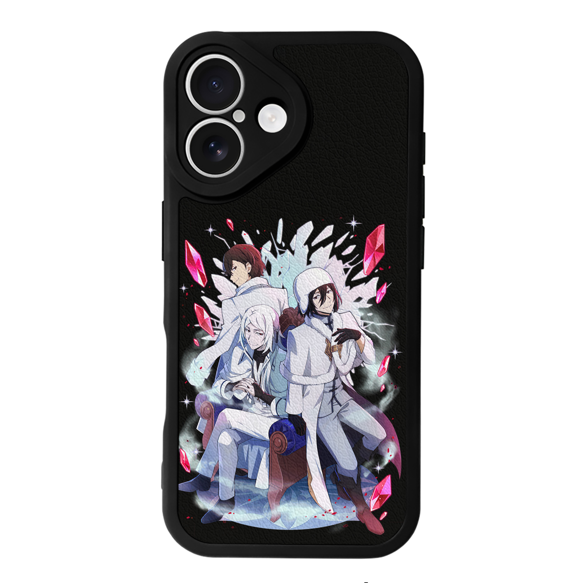 （画像用） 文豪ストレイドッグス Bungo Stray Dogs 【iPhone 16シリーズ対応】シリコンスマホケース（レザー調） 材質：シリコン
